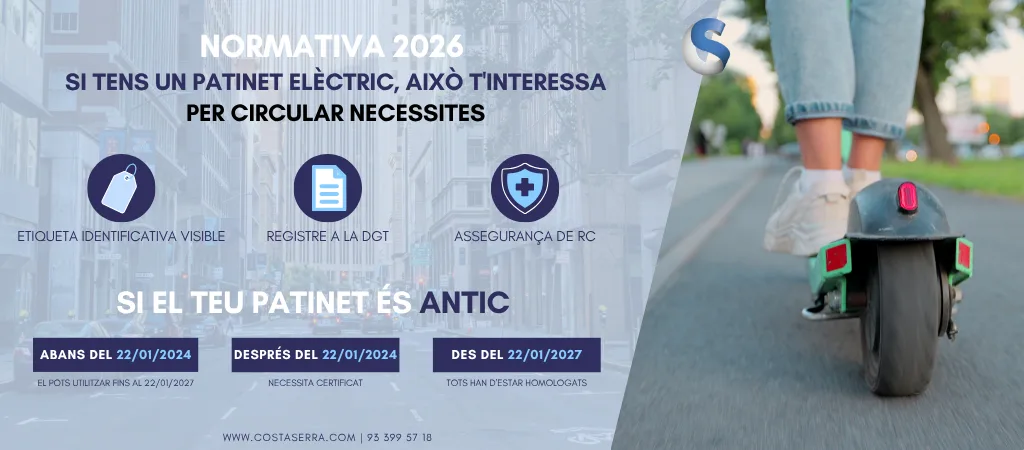 NOVA NORMATIVA PER A PATINETS ELÈCTRICS (2026)