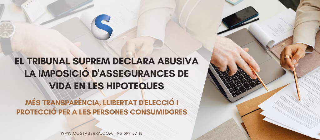 EL TRIBUNAL SUPREM DECLARA ABUSIVA LA IMPOSICIÓ D...